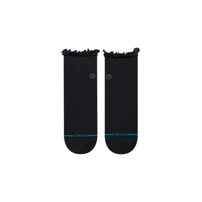 Stance Socks Women's Ruffle Icon QTR - Black