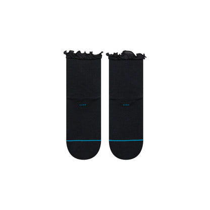 Stance Socks Women's Ruffle Icon QTR - Black