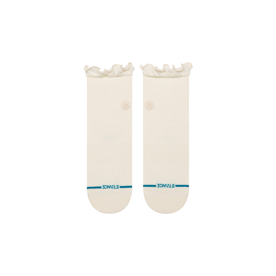 Stance Socks Women's Ruffle Icon QTR - Ivory