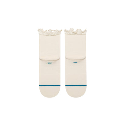 Stance Socks Women's Ruffle Icon QTR - Ivory