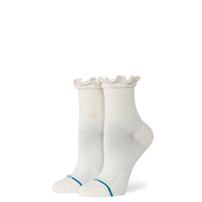 Stance Socks Women's Ruffle Icon QTR - Ivory