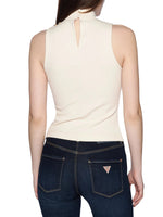 Guess Fanie Choker Top - Pearl Oyster