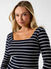 Guess Square Neck Chrystle Top - Stripe