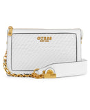 Guess Abey Multi Compartment Shoulder Bag - White