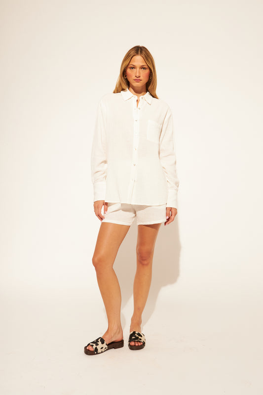 John + Jenn Wyatt Shirt - Chalk