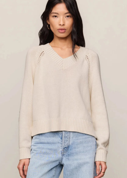 Z Supply Stratton V-neck Sweater - Sandstone