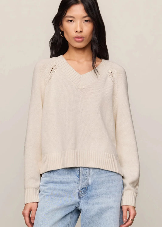 Z Supply Stratton V-neck Sweater - Sandstone