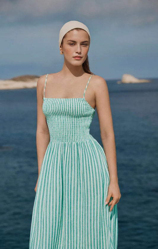 Z Supply Bayside Striped Midi Dress - La Palma