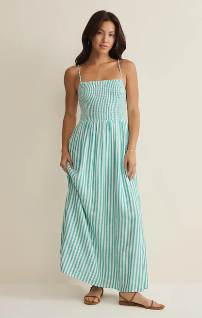 Z Supply Bayside Striped Midi Dress - La Palma