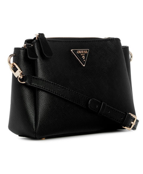 Guess Noelle Tri Comp Crossbody - Black