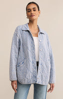 Z Supply Boulder Knit Denim Jacket - Indigo