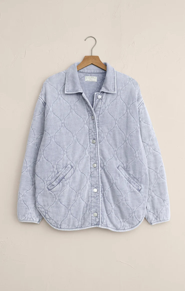 Z Supply Boulder Knit Denim Jacket - Indigo