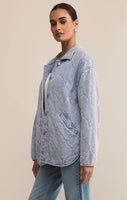 Z Supply Boulder Knit Denim Jacket - Indigo