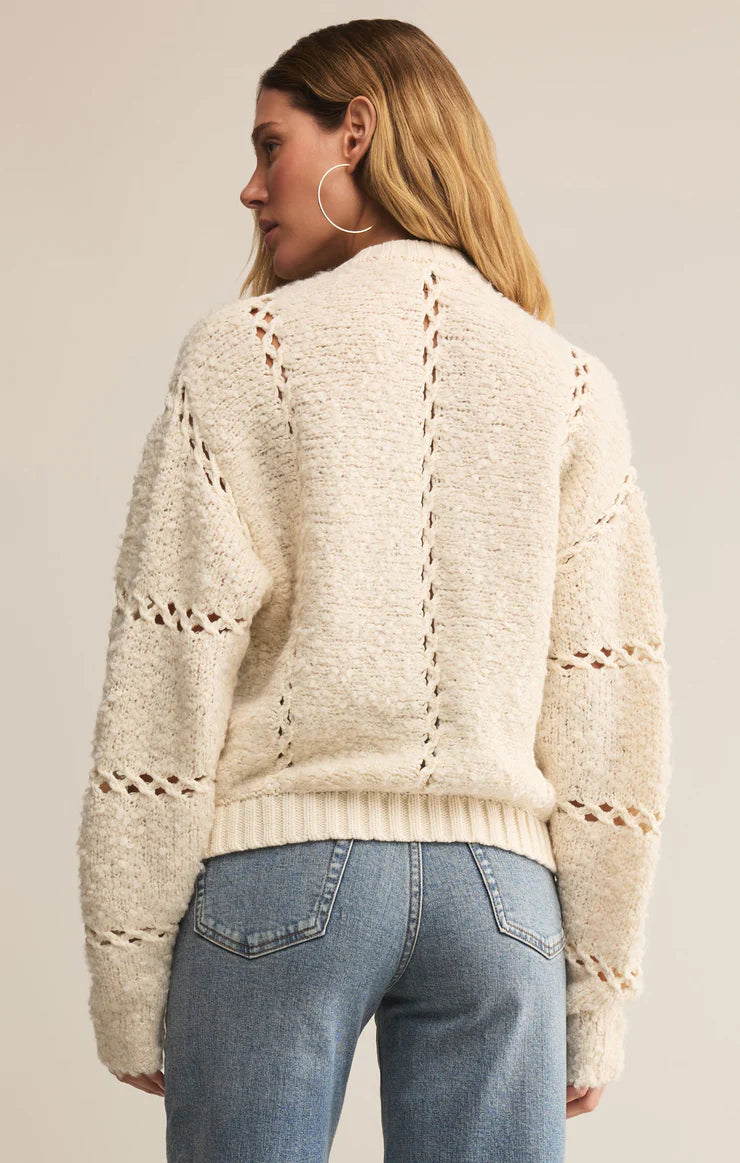 Z Supply Sundance Sweater Jacket - Crystal