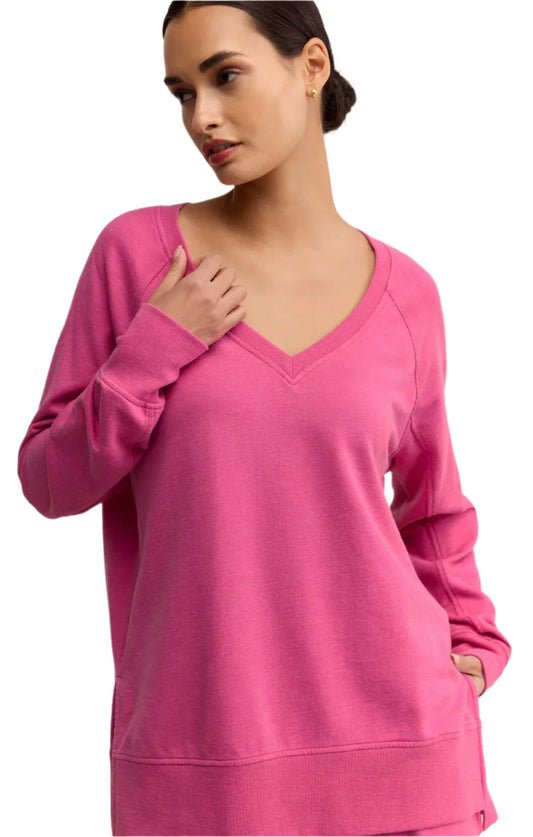 Z Supply Weekender V-Neck - Island Pink