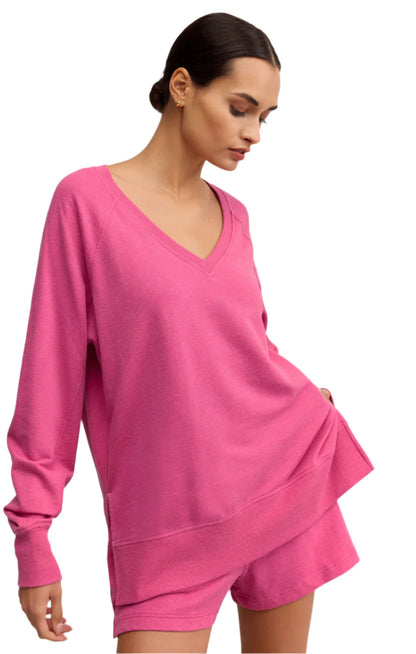Z Supply Weekender V-Neck - Island Pink
