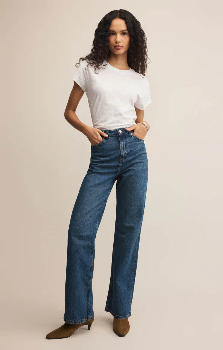 Z Supply slub Tee White Z supply modern slub-white tee