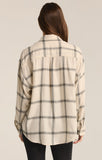 Z Supply River Plaid Button Up - Sea Salt