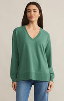 Z Supply Modern V-Neck Weekender - Botanical Green