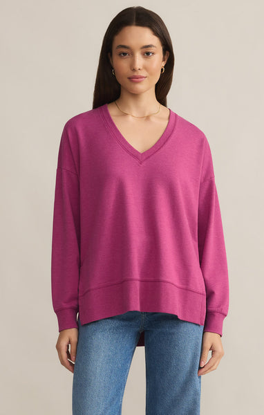 Z Supply Modern V-Neck Weekender - Magenta