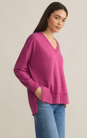 Z Supply Modern V-Neck Weekender - Magenta