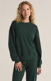 Z Supply Boyfriend Sweatshirt - Cyprus Green