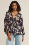 Z Supply Wren Ari Floral Blouse - Parchment