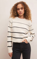 Z Supply Milan Stripe Sweater - Natural