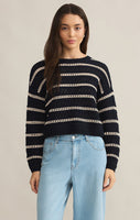 Z Supply Estero Stripe Sweater - Eclipse