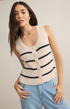 Z Supply Sycamore Stripe Sweater Vest - Sea Salt