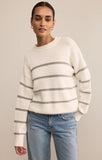 Z Supply Boyfriend Striped Sweater - White
