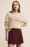 Z Supply Merry Gold Sweater - Warm White