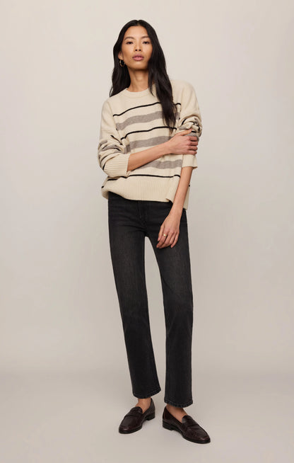 Z Supply Cirrus Stripe Sweater - Chalk