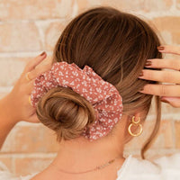 Shop ANDi Jumbo Scrunchie - Floral Pansy