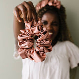 Shop ANDi Jumbo Scrunchie - Clay Satin