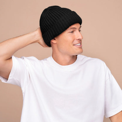 Kitsch Glazey Satin Lined Beanie - Black