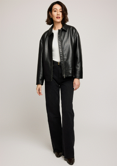 Gentle Fawn Audrey Vegan Leather Jacket - Black