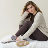 Lemon Loungewear Aurora Bootie - Ivory