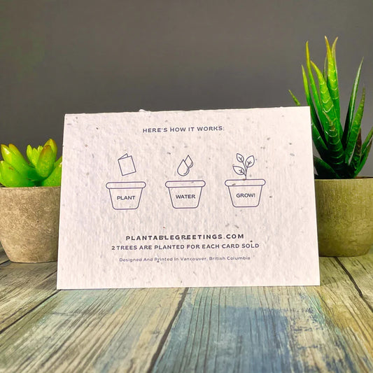 Plantable Greetings Card - Sh!t