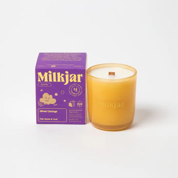 Milkjar Candle Silver Linings - Palo Santo & Oud
