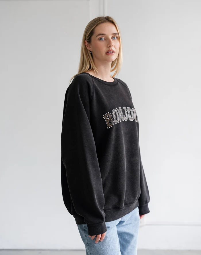 Brunette The Label Bonjour NYBF - Washed Black & Leopard