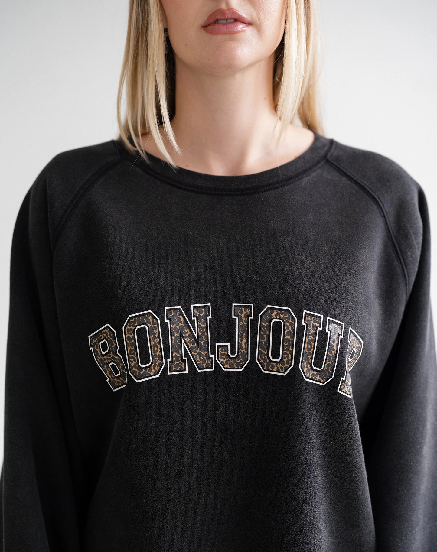 Brunette The Label Bonjour NYBF - Washed Black & Leopard