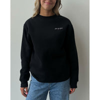 Brunette Lets Go Girls Crewneck - Black/Pink