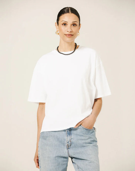 Brunette The Label Boxy Tee - White