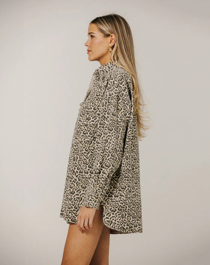 Brunette The Label Shania Jacket - Washed Leopard
