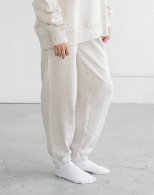 Brunette The Label Oversized Joggers - Oatmeal