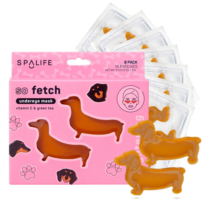 Spa Life So Fetch Viral Dachshund Dog Eye Patches - 8 Pk