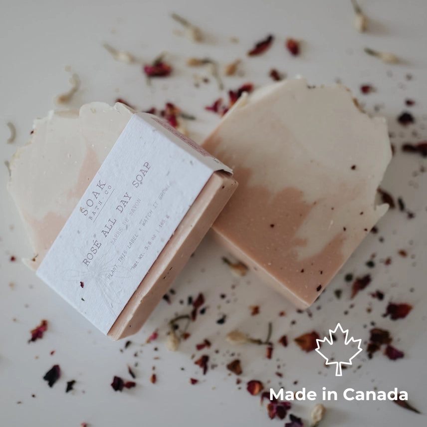 SOAK Bath Co Rose All Day Soap Bar