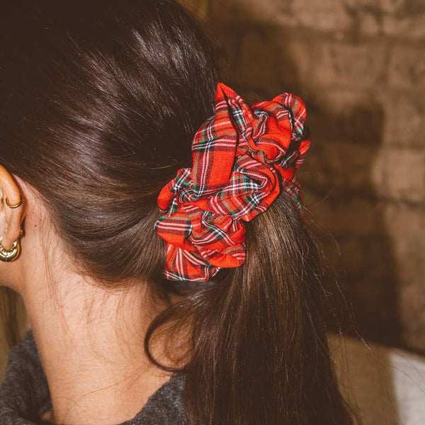 Shop ANDi Festive Jumbo Scrunchie - Gingham