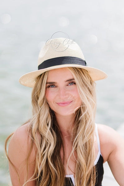 The Classy Hat Natural Panama Straw Beach Hat